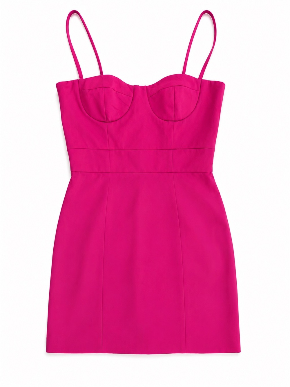 Just Cavalli Hot Pink Mini Dress with Spaghetti Straps